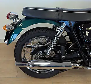 Used 2011 Triumph Bonneville T100 Green - Interior and Exterior details 17