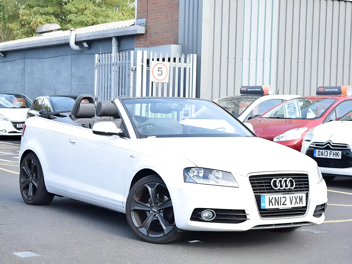Used 2012 Audi A3 Cabriolet S Line White - Front View