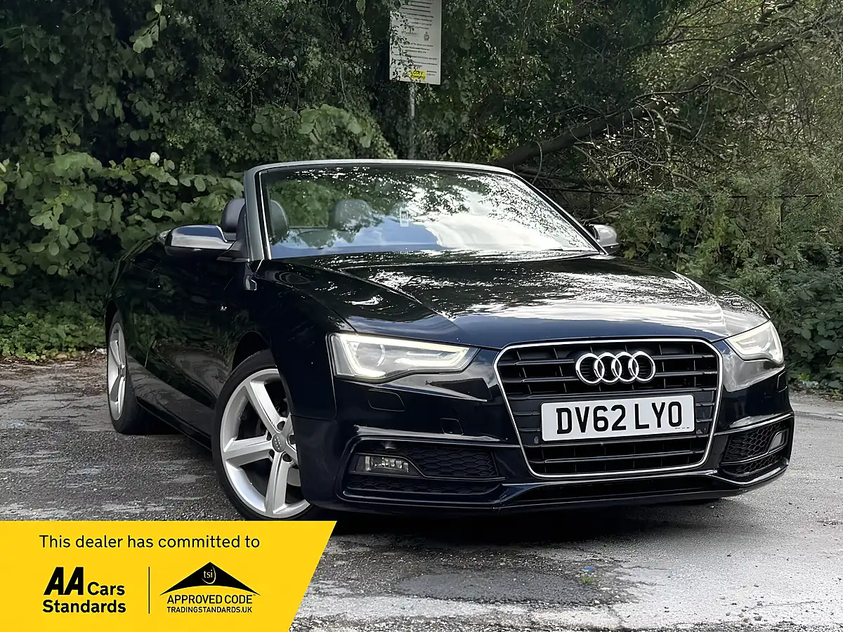 Used 2012 Audi A5 Cabriolet S Line Black - Front View