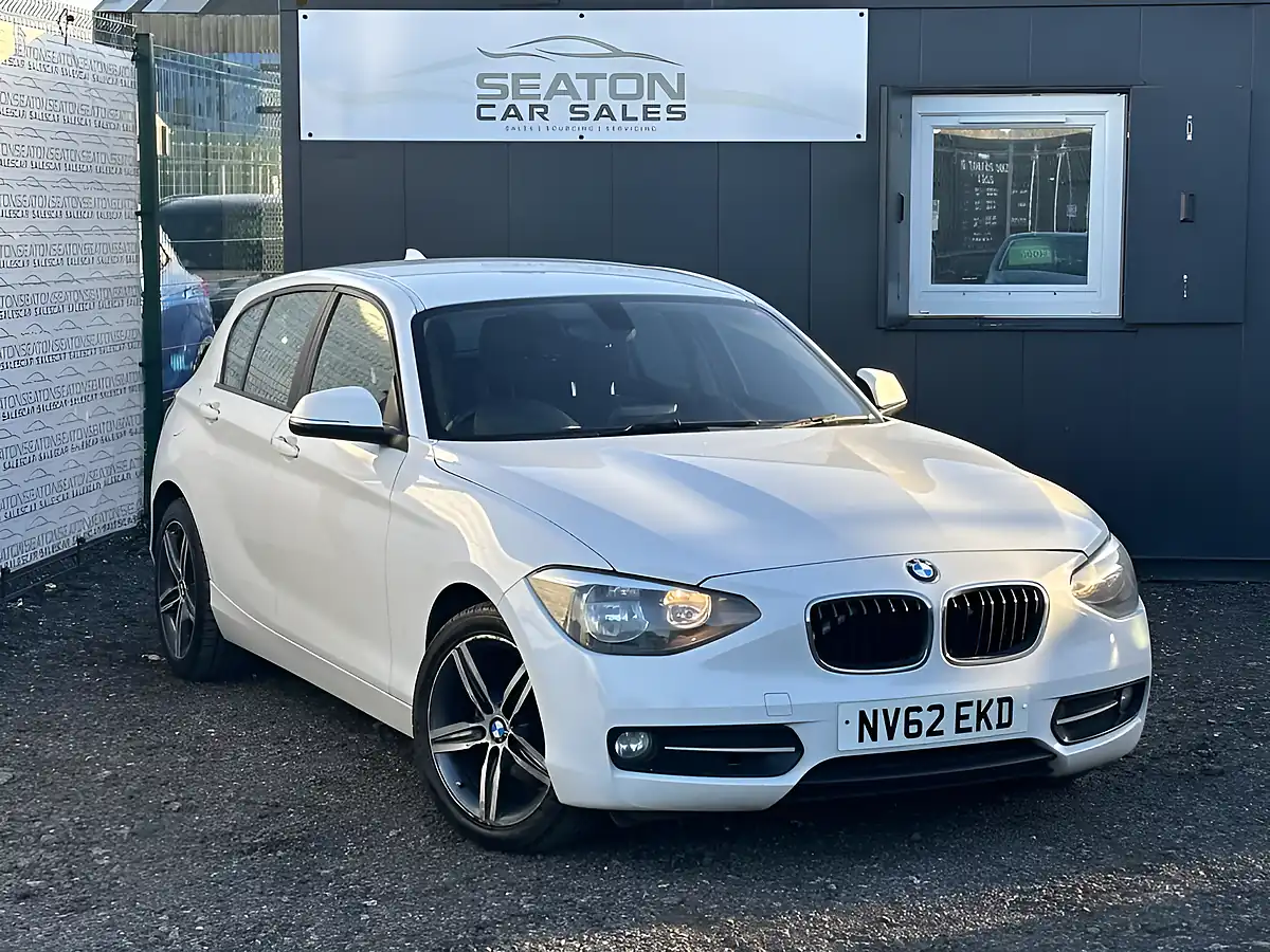 Used 2012 BMW 1 Series Sport Alpine White - Front View