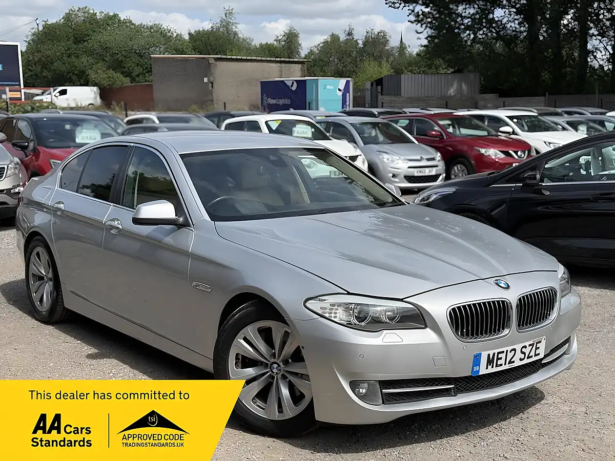 Used 2012 BMW 5 Series Se Silver - Front View