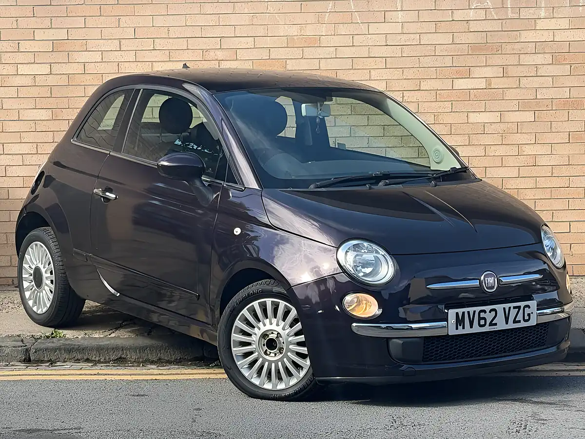 Used 2012 Fiat 500 Lounge Blue - Front View