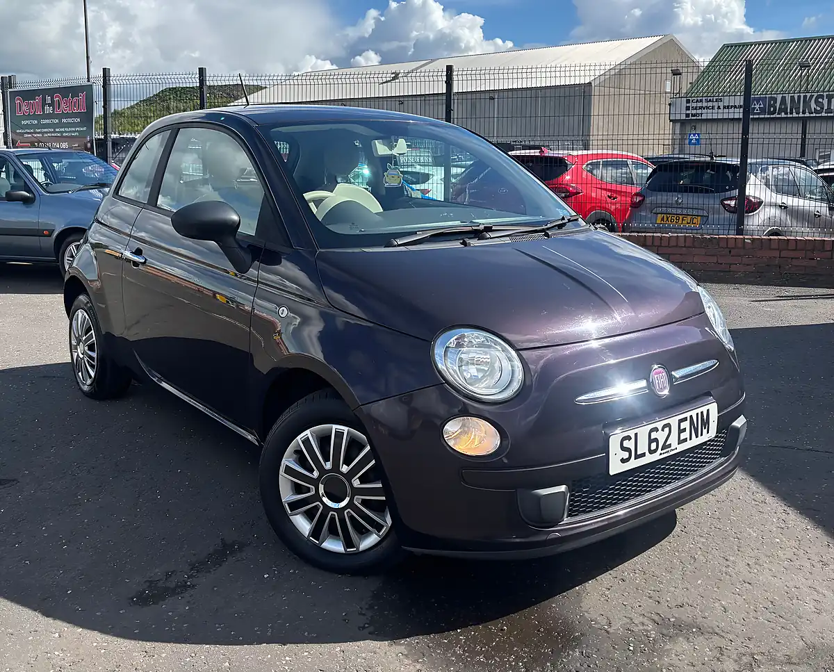 Used 2012 Fiat 500 Pop Blue - Front View