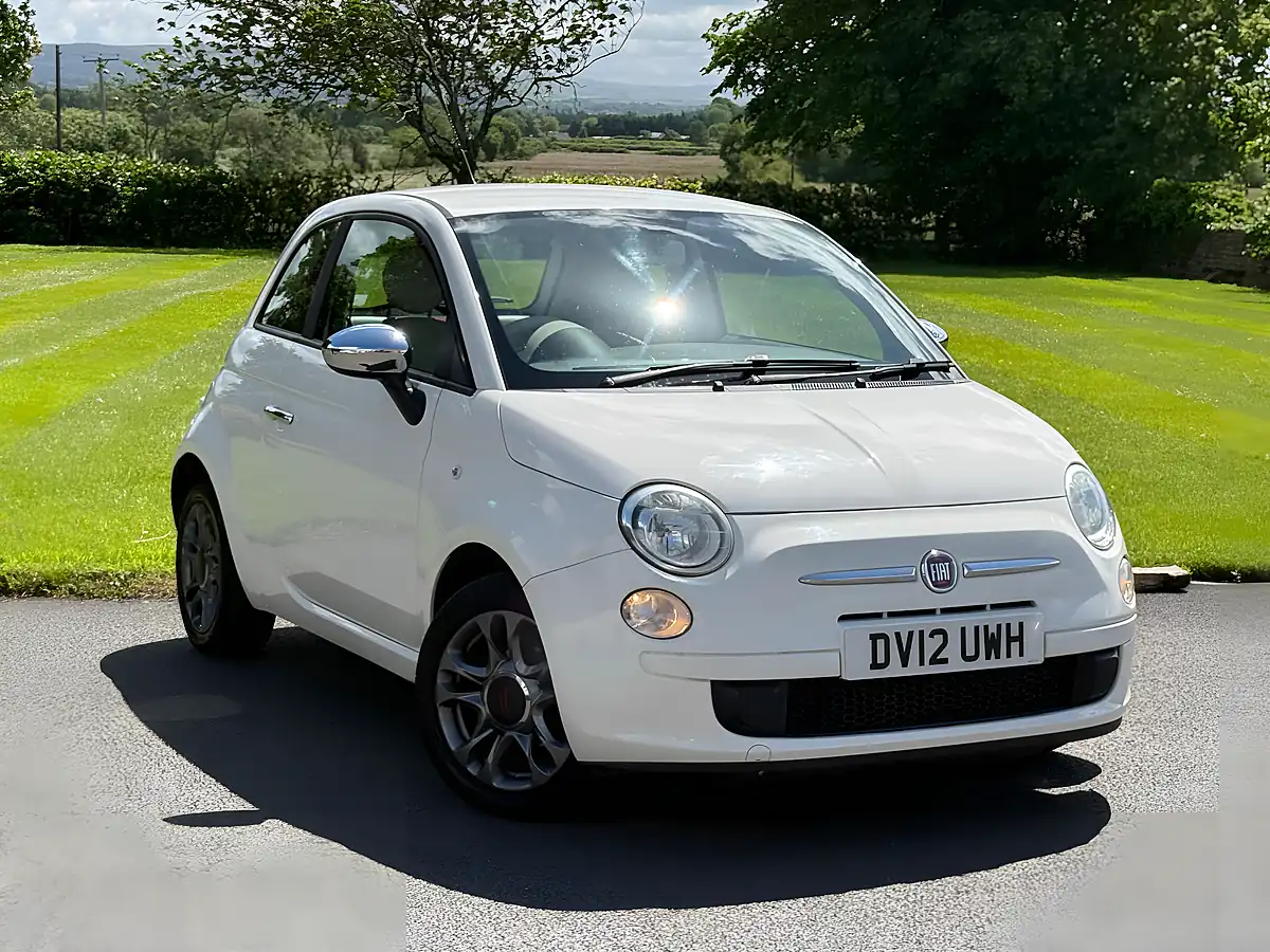 Used 2012 Fiat 500 Pop White - Front View