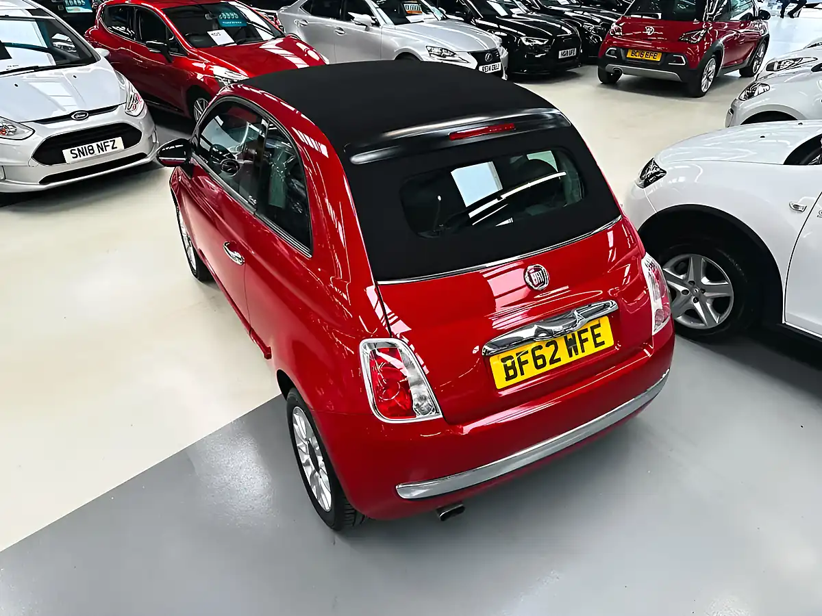 Used 2012 Fiat 500c Lounge Pasodoble Red - Interior and Exterior details 9