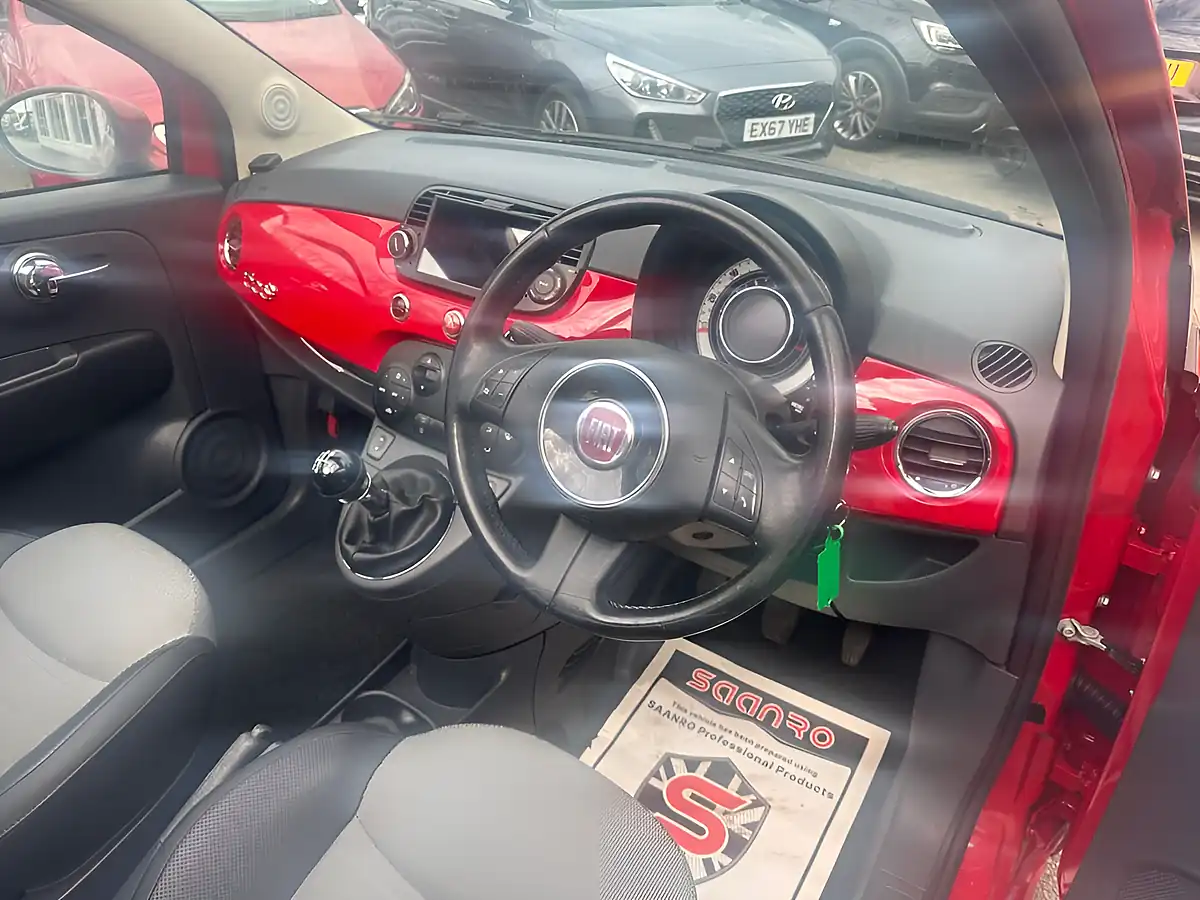 Used 2012 Fiat 500c Lounge Red - Interior and Exterior details 11