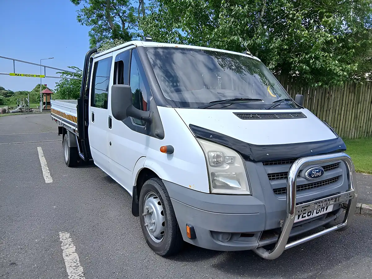 Used 2012 Ford Transit Chassis Cab White - Front View