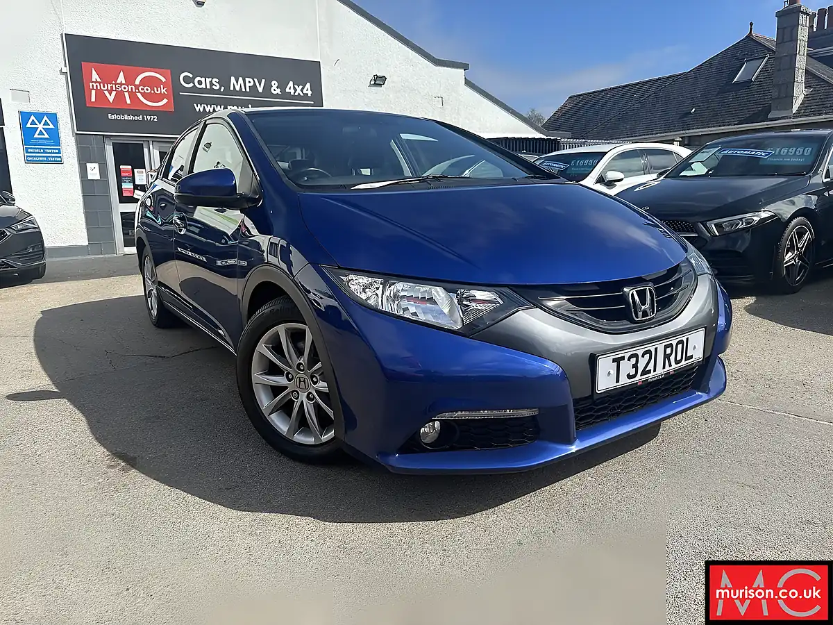 Used 2012 Honda Civic Ex Blue - Front View