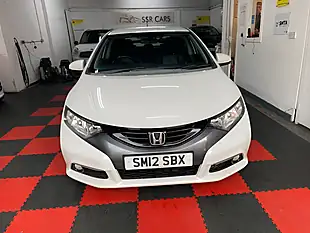 Used 2012 Honda Civic Ex White - Interior and Exterior details 3