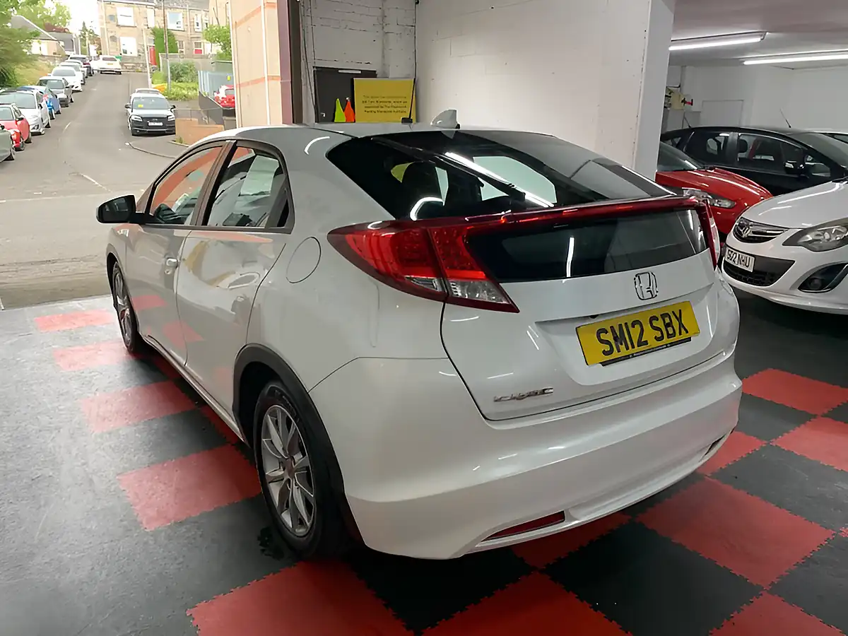 Used 2012 Honda Civic Ex White - Interior and Exterior details 5