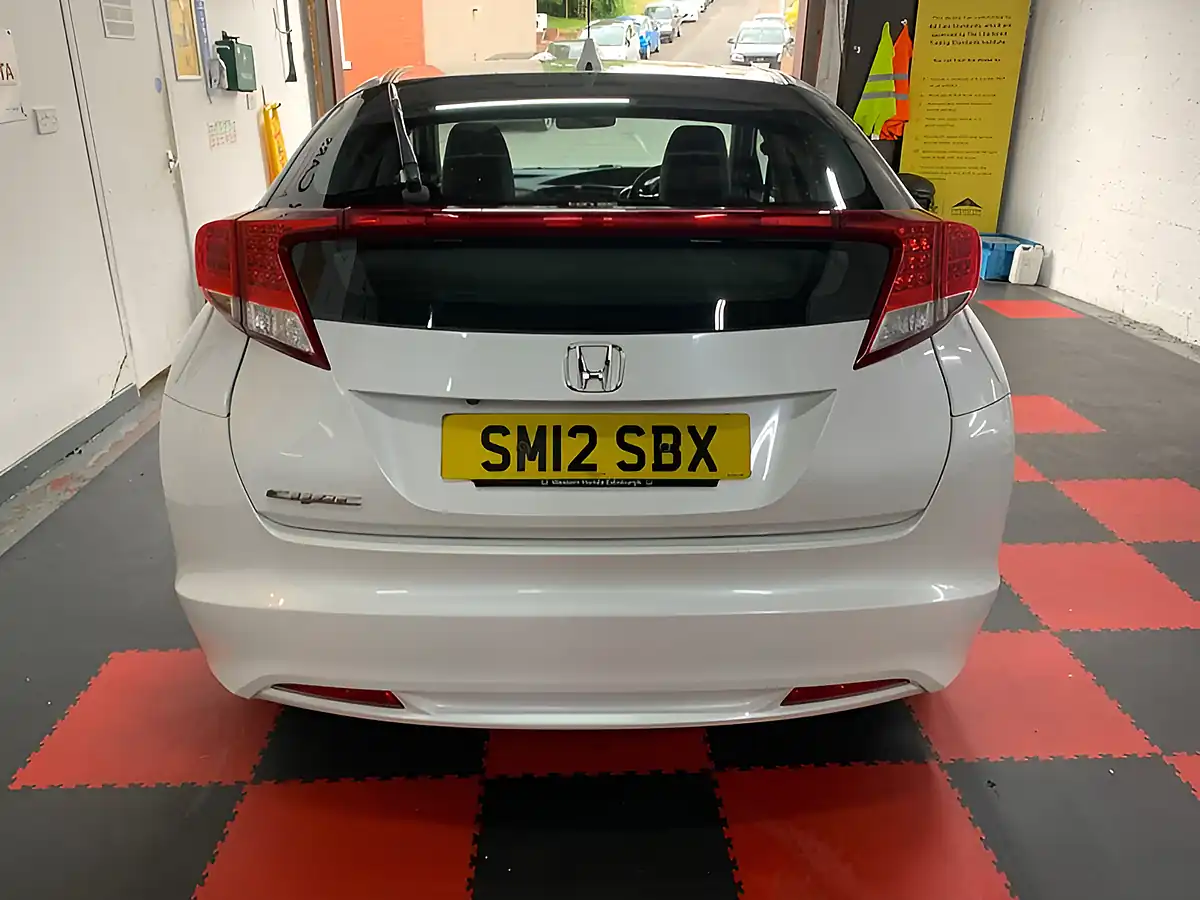 Used 2012 Honda Civic Ex White - Interior and Exterior details 6