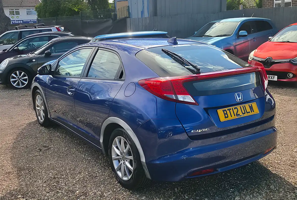 Used 2012 Honda Civic Se Blue - Interior and Exterior details 5