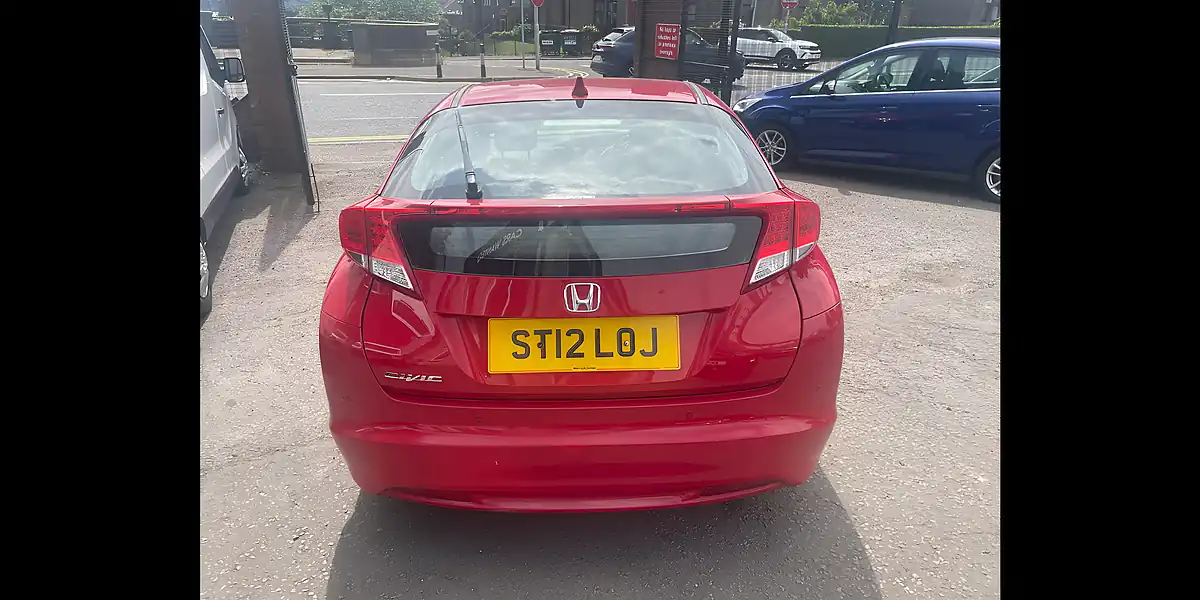 Used 2012 Honda Civic Se Red - Interior and Exterior details 5