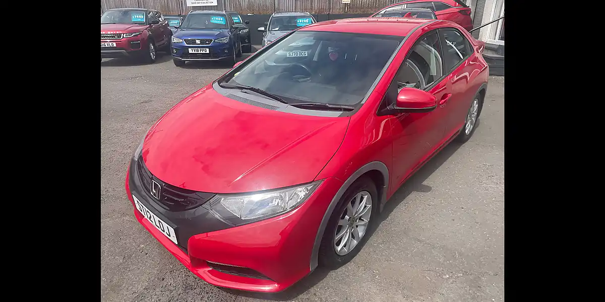 Used 2012 Honda Civic Se Red - Interior and Exterior details 8
