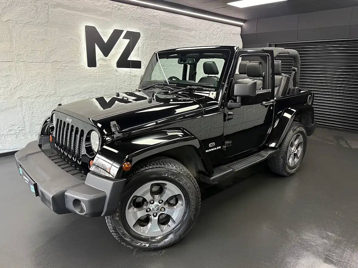 Used 2012 Jeep Wrangler Overland Black - Front View