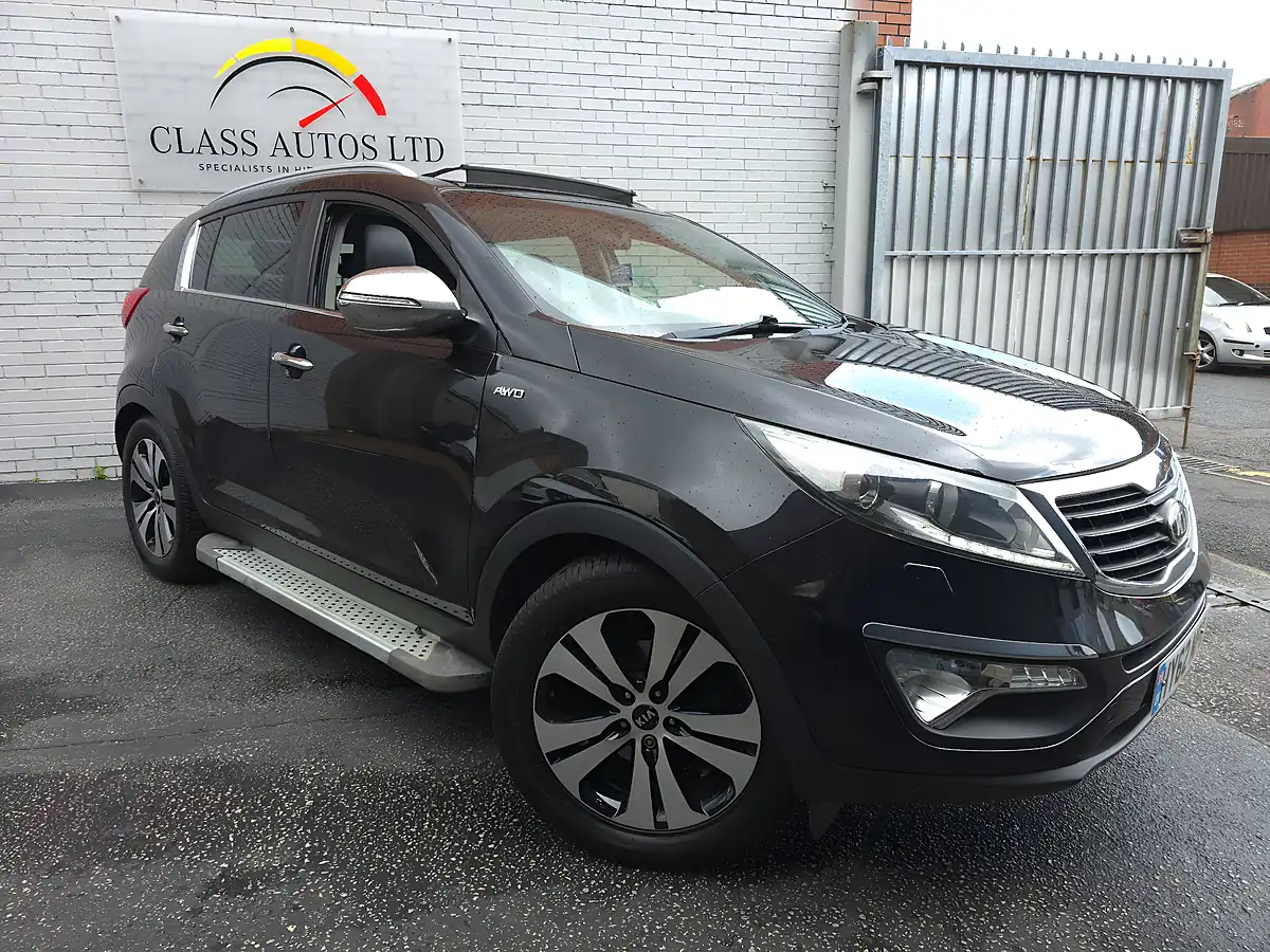 Used 2012 Kia Sportage KX-3 Black - Front View