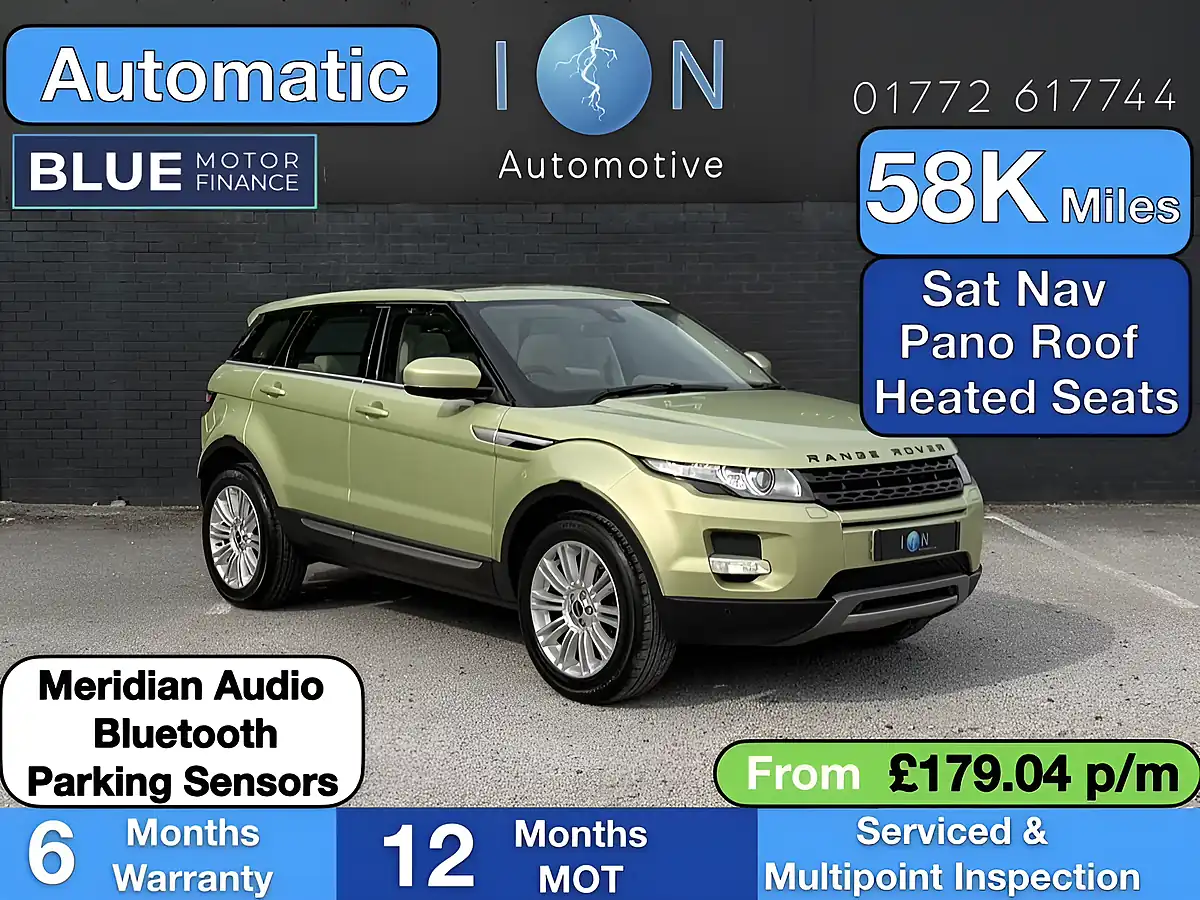 Used 2012 Land Rover Range Rover Evoque Prestige Colima Lime Met. - Front View