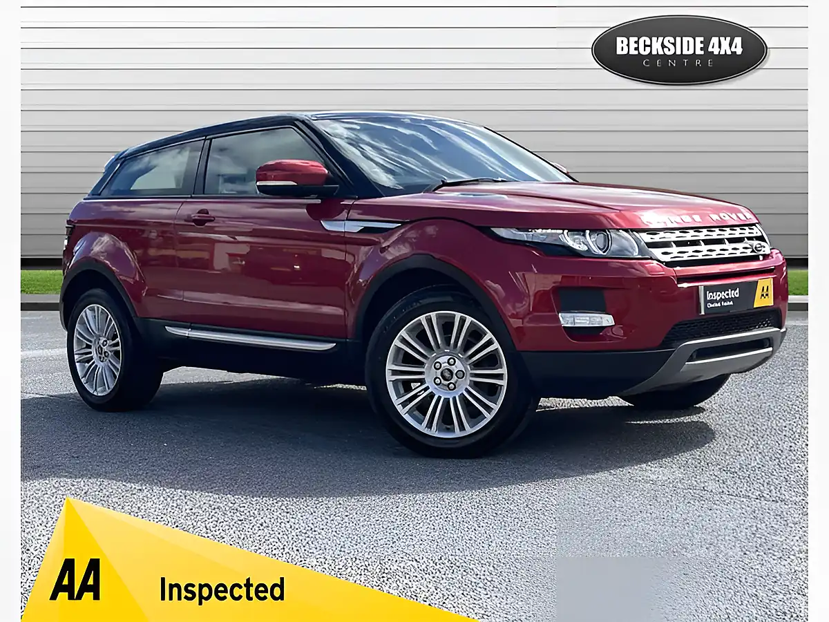 Used 2012 Land Rover Range Rover Evoque Prestige Coupe Red - Front View
