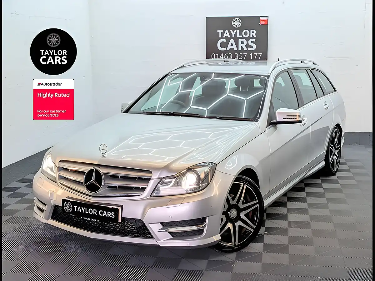 Used 2012 Mercedes-Benz C Class AMG Sport Plus Silver - Front View