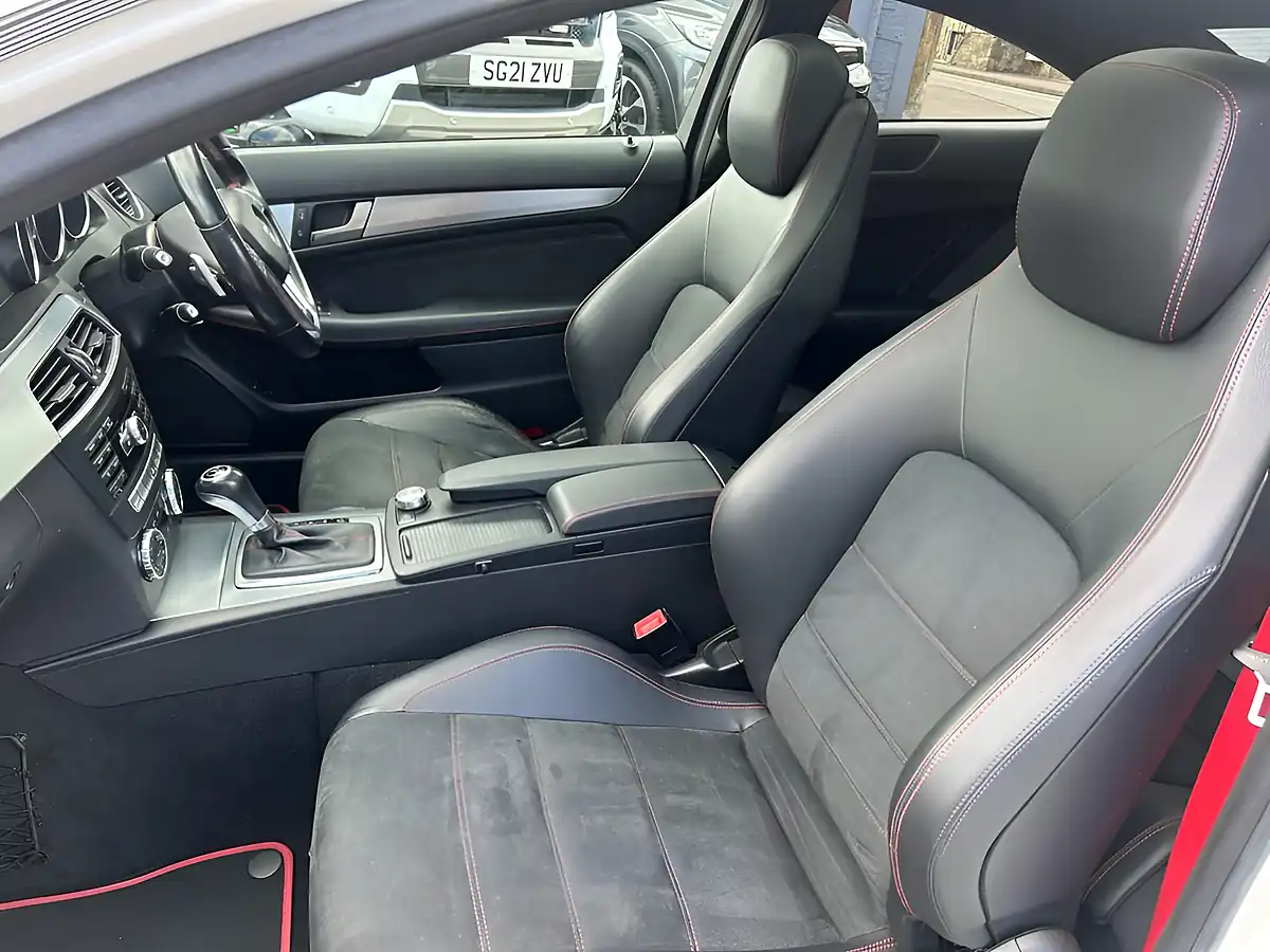 Used 2012 Mercedes-Benz C-Class AMG Sport Plus White - Interior and Exterior details 10