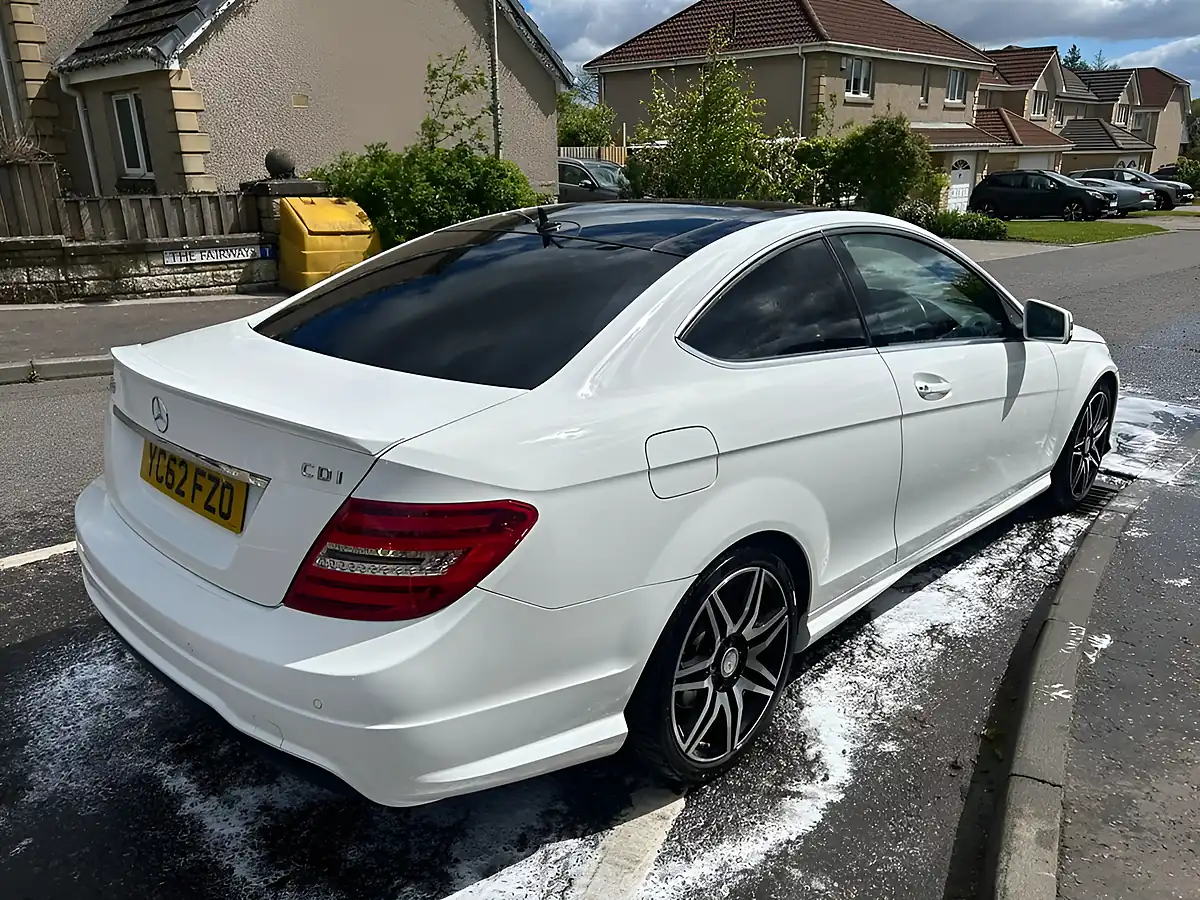 Used 2012 Mercedes-Benz C-Class AMG Sport Plus White - Interior and Exterior details 4