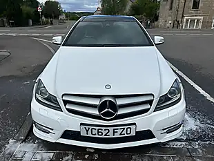 Used 2012 Mercedes-Benz C-Class AMG Sport Plus White - Interior and Exterior details 5