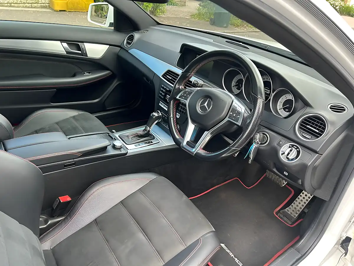 Used 2012 Mercedes-Benz C-Class AMG Sport Plus White - Interior and Exterior details 7