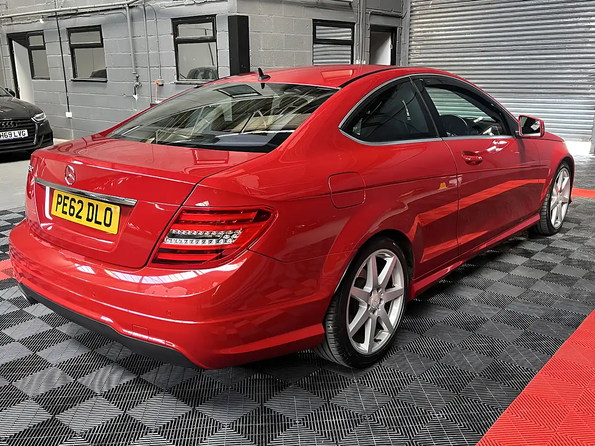 Used 2012 Mercedes-Benz C Class AMG Sport Red - Interior and Exterior details 9