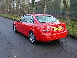 Used 2012 Mercedes-Benz C Class Se Blue Efficiency Fire Opal Red - Interior and Exterior details 6