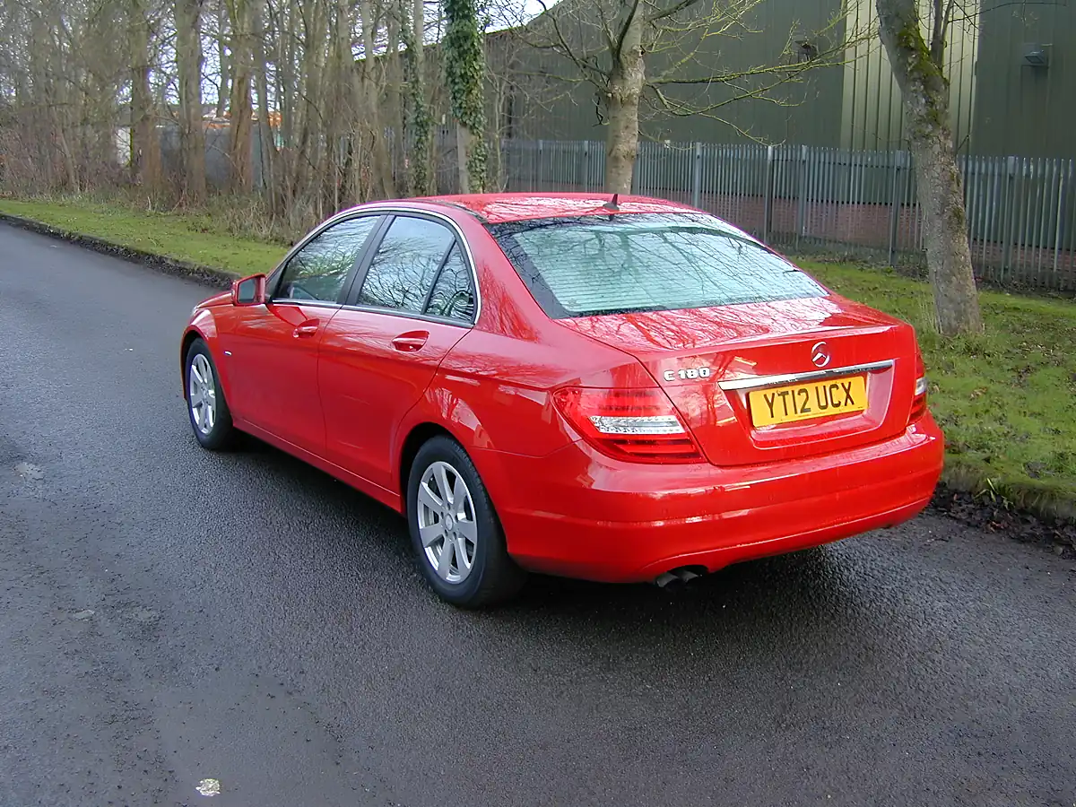 Used 2012 Mercedes-Benz C Class Se Blue Efficiency Fire Opal Red - Interior and Exterior details 6