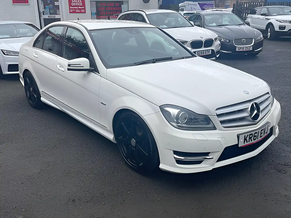 Used 2012 Mercedes-Benz C Class Sport White - Interior and Exterior details 10