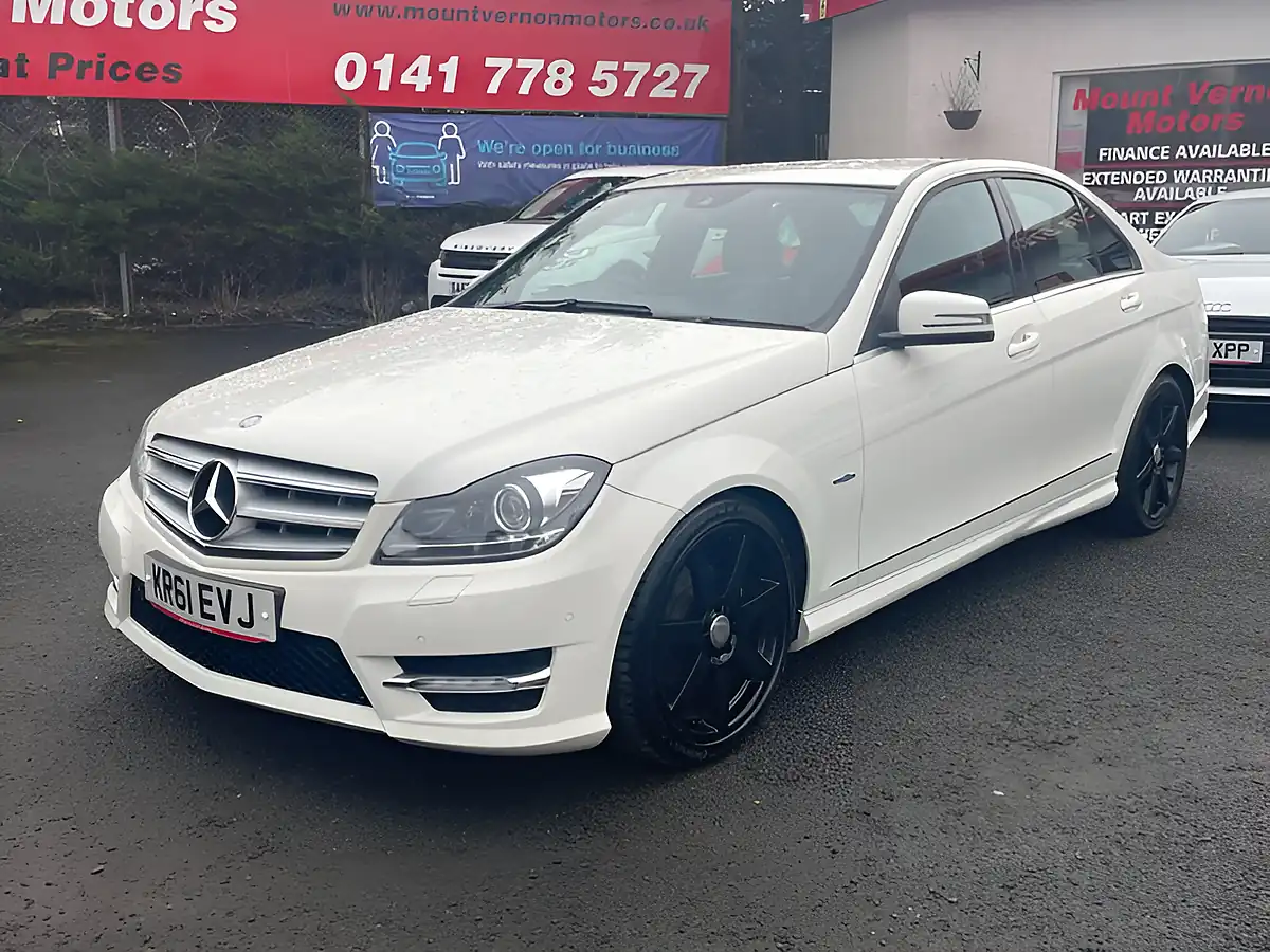 Used 2012 Mercedes-Benz C Class Sport White - Interior and Exterior details 4