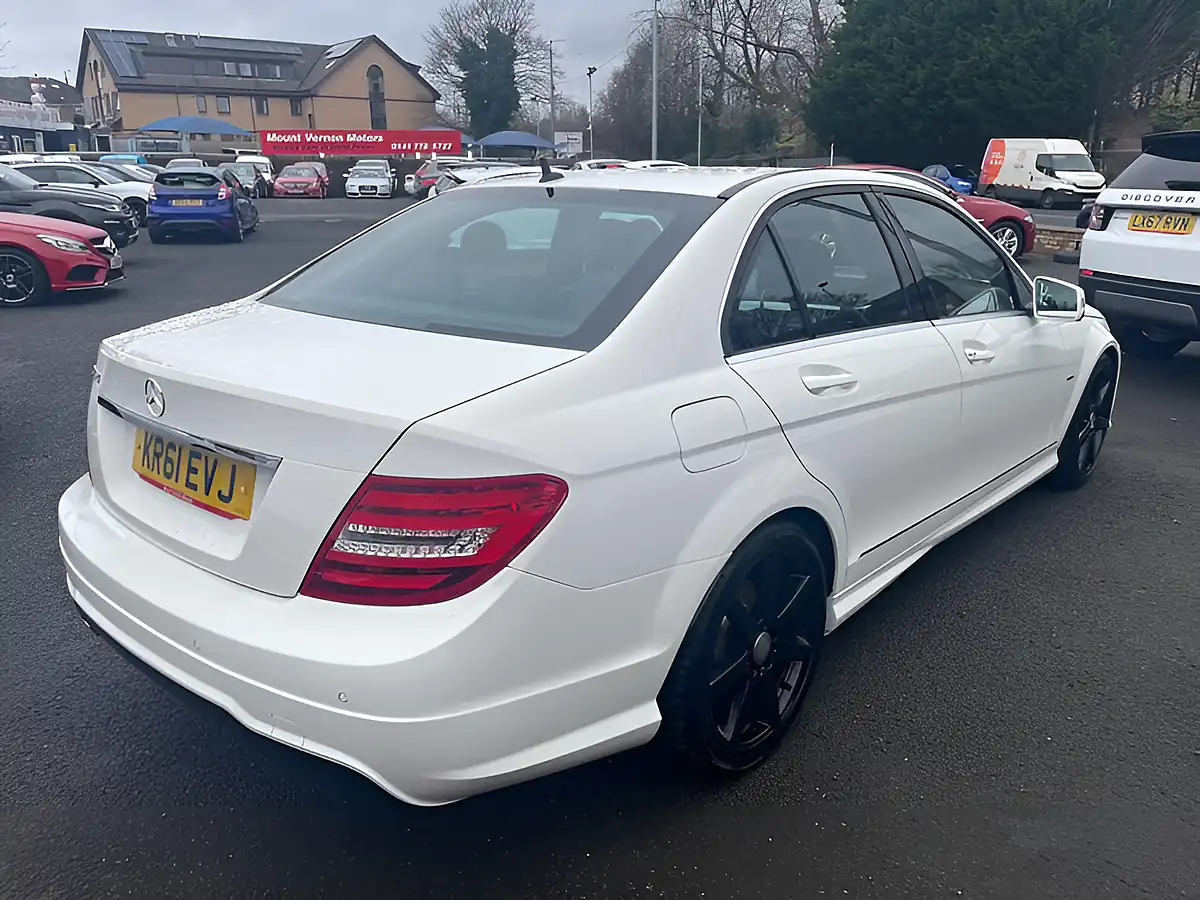 Used 2012 Mercedes-Benz C Class Sport White - Interior and Exterior details 8