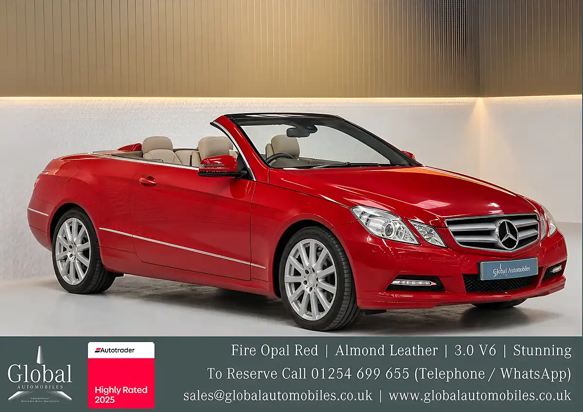 Used 2012 Mercedes-Benz E-Class Se Cabriolet Fire Opal Red - Front View