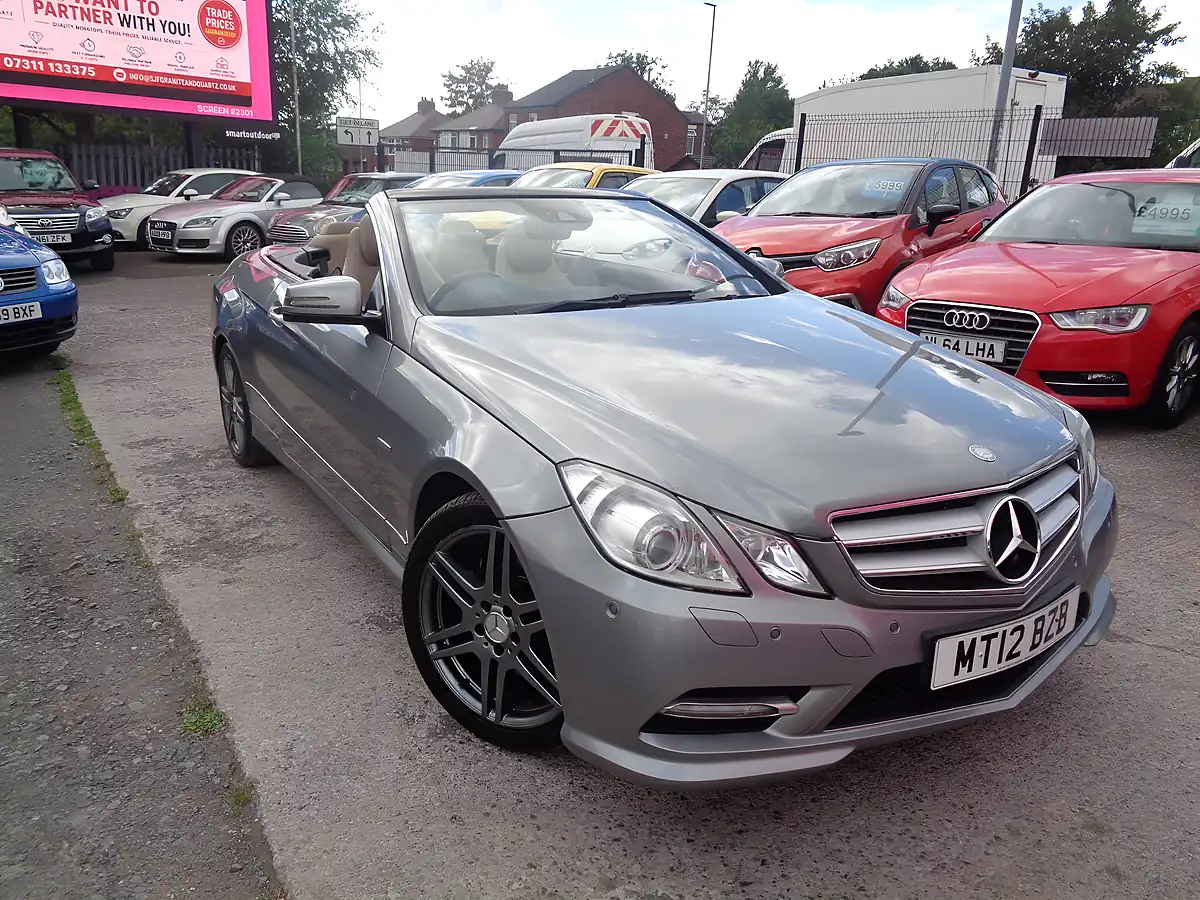 Used 2012 Mercedes-Benz E Class Sport Cabriolet Silver - Interior and Exterior details 2