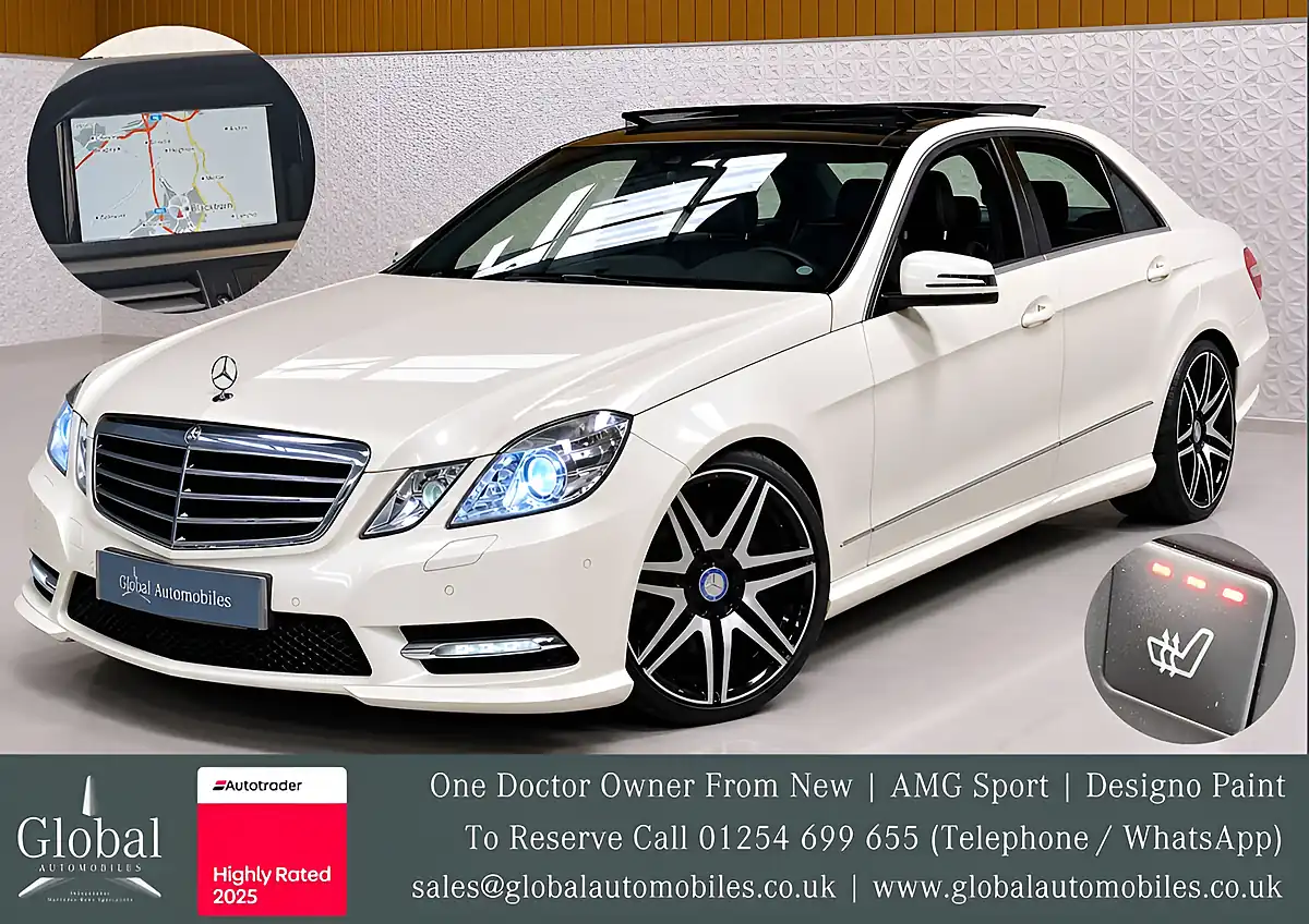 Used 2012 Mercedes-Benz E-Class Sport Designo Diamond White - Front View
