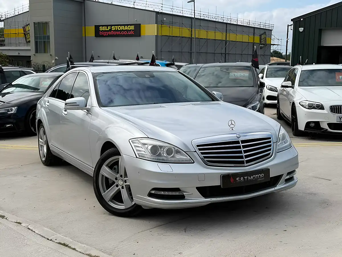 Used 2012 Mercedes-Benz S Class Silver - Front View