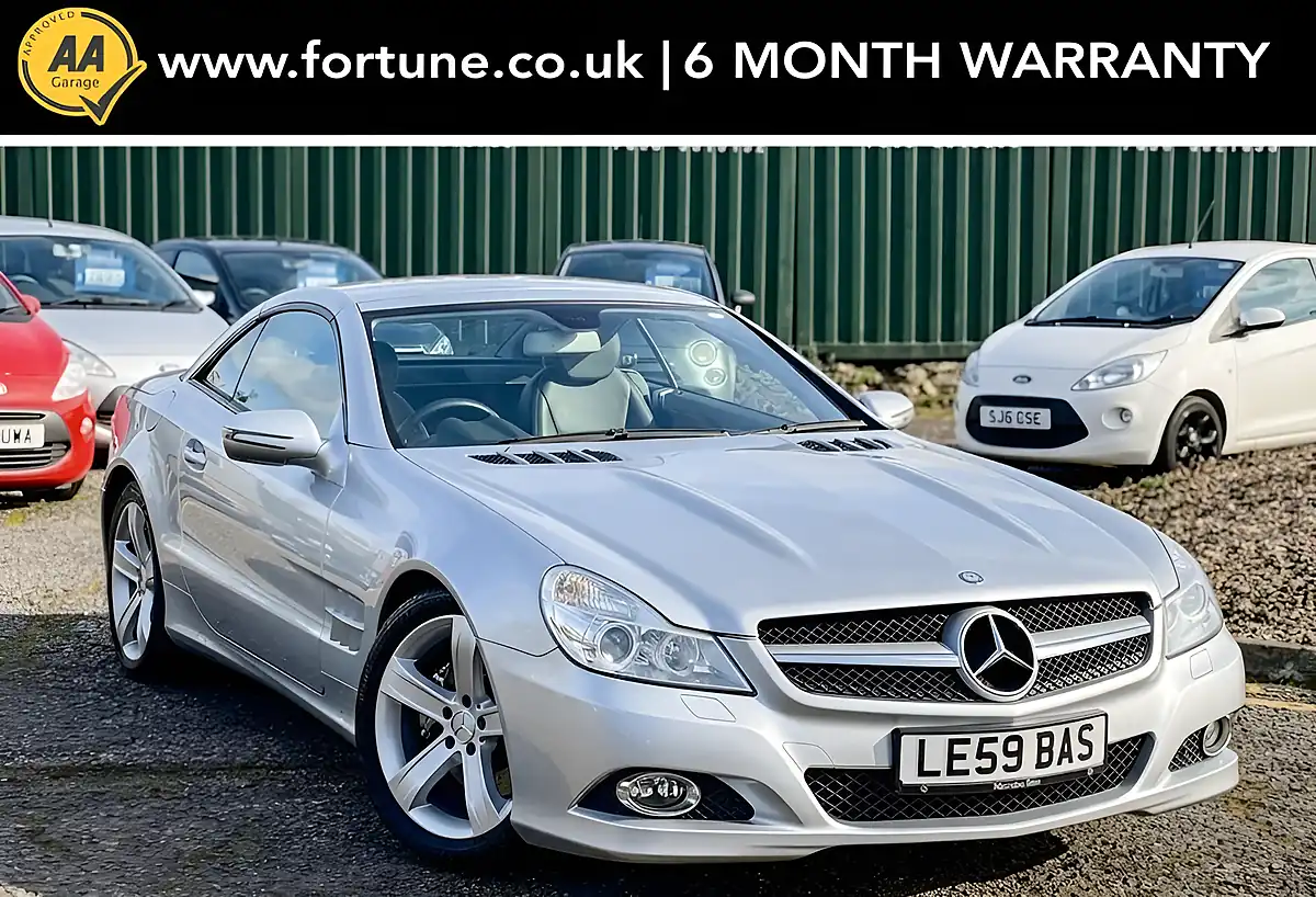 Used 2012 Mercedes-Benz Sl Convertible Silver - Front View