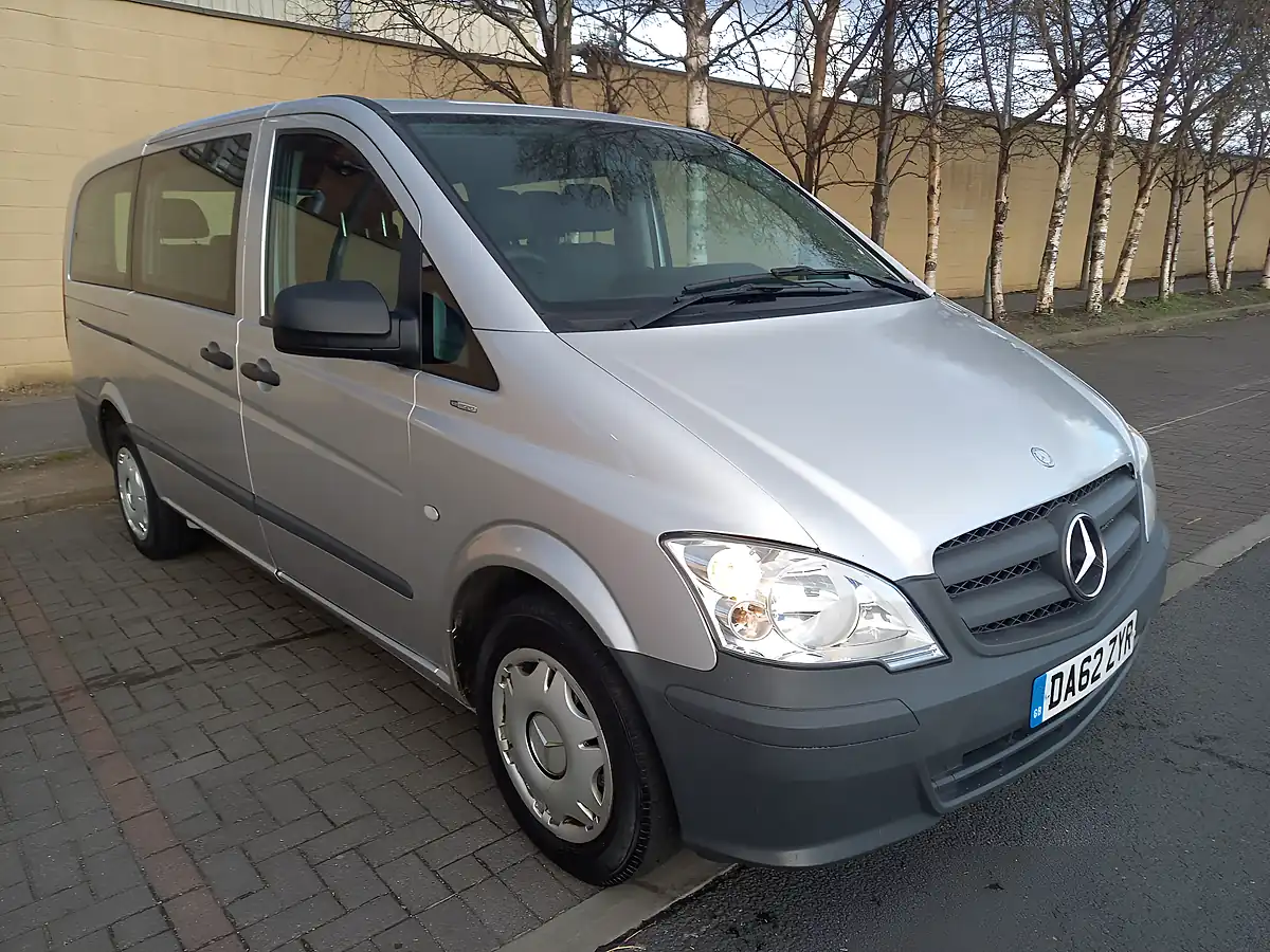 Used 2012 Mercedes Vito Traveliner Brilliant Silver Metallic - Front View