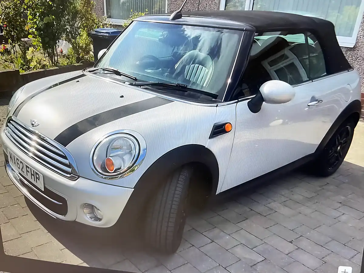 Used 2012 MINI Convertible Cooper (chili Pack) White Silver Metallic - Interior and Exterior details 2