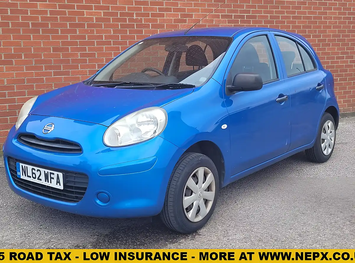 Used 2012 Nissan Micra Visia Blue - Front View