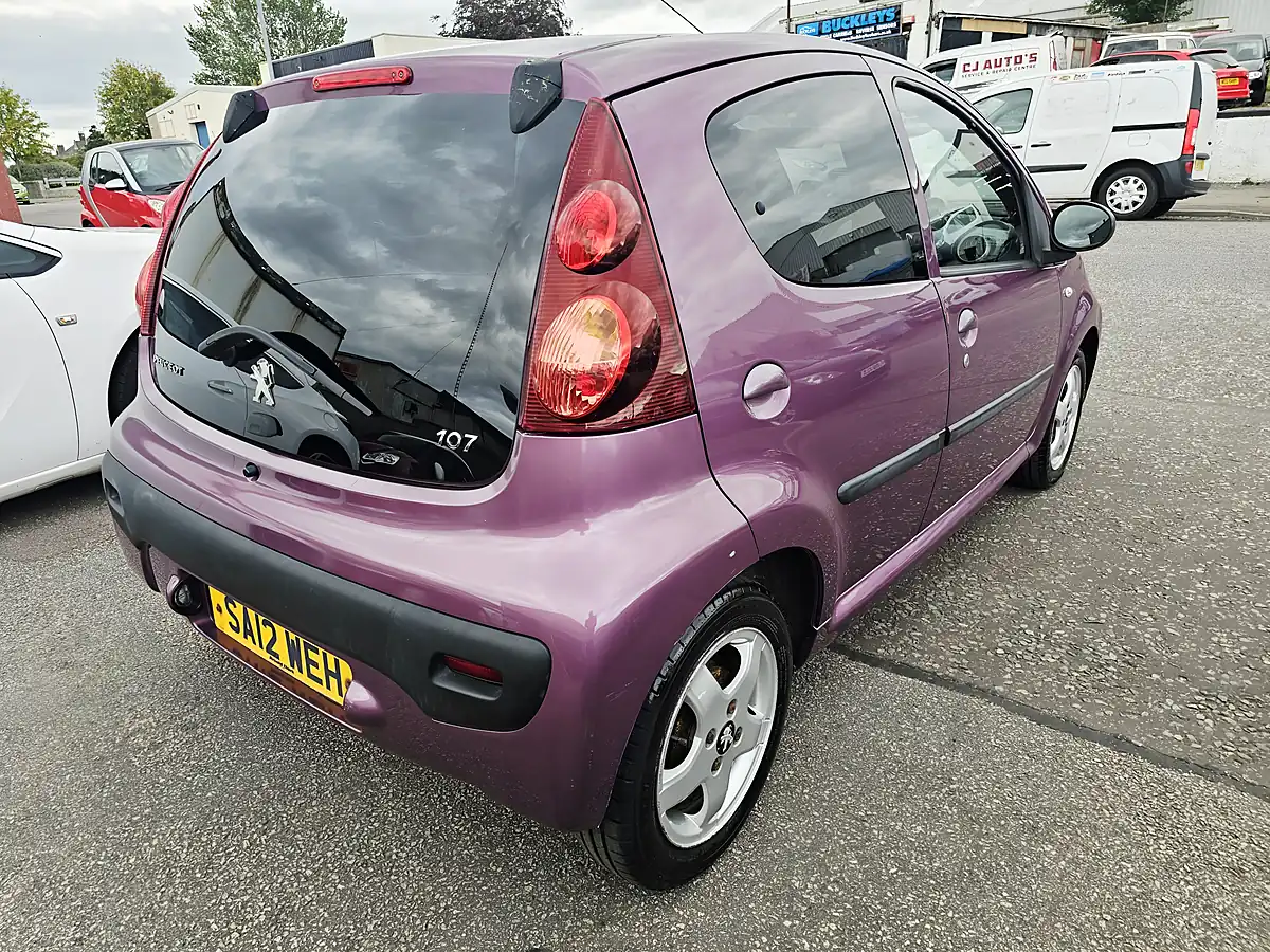 Used 2012 Peugeot 107 Allure Purple - Interior and Exterior details 3