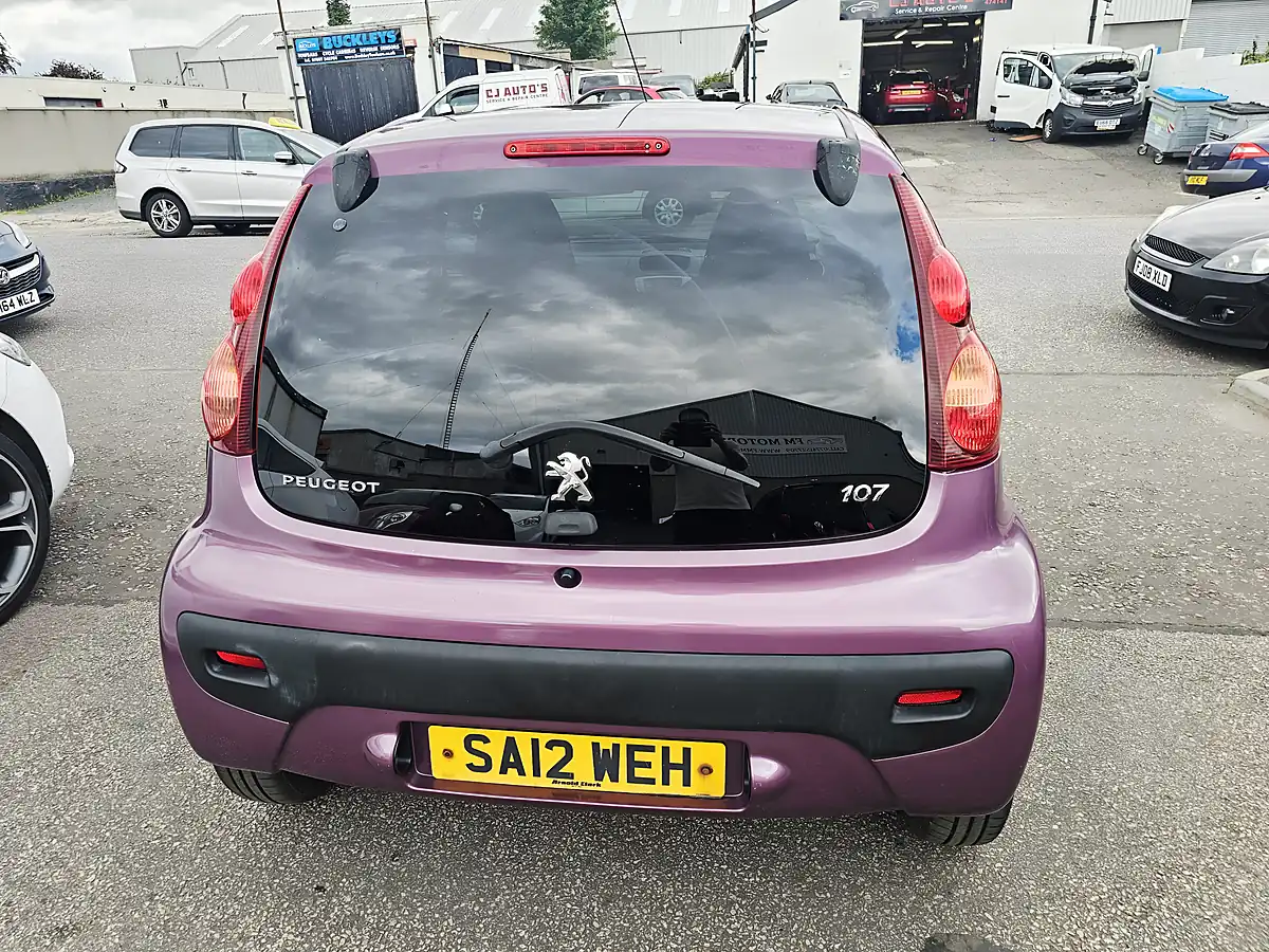 Used 2012 Peugeot 107 Allure Purple - Interior and Exterior details 4