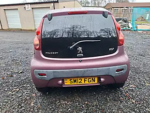 Used 2012 Peugeot 107 Allure Purple - Interior and Exterior details 10