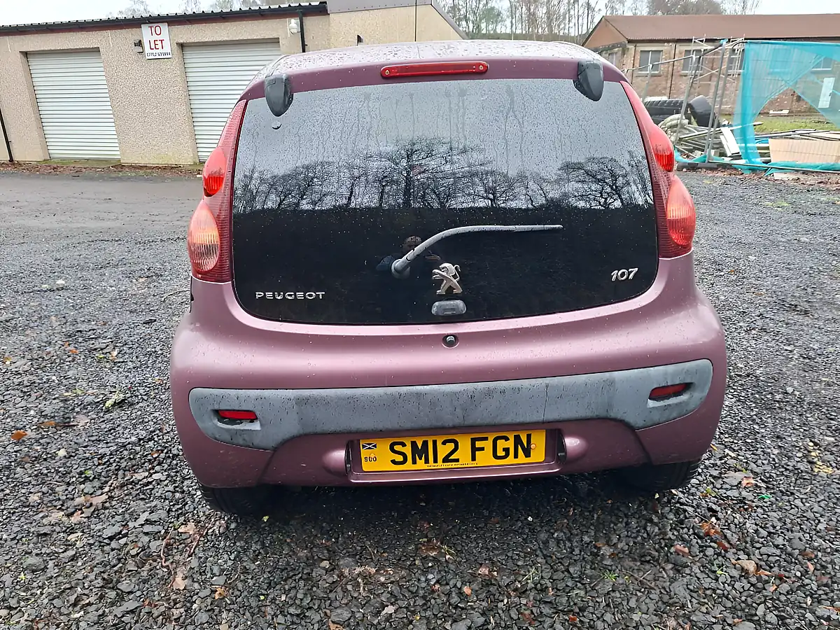 Used 2012 Peugeot 107 Allure Purple - Interior and Exterior details 10