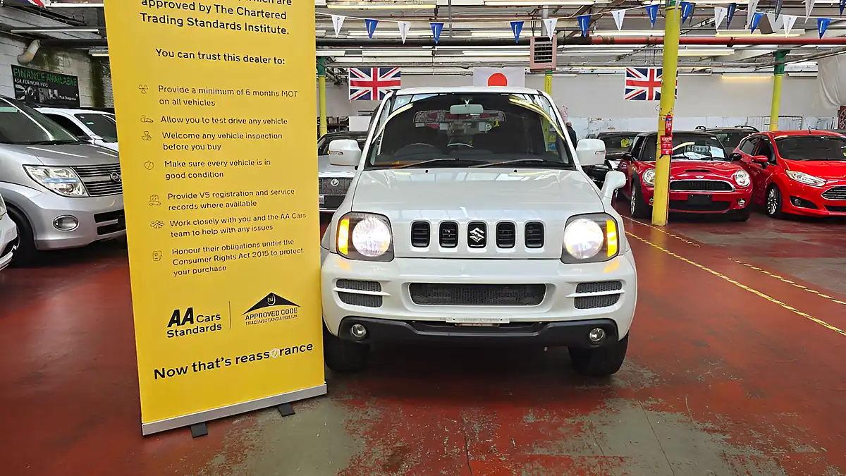 Used 2012 Suzuki Jimny SZ4 Sierra Cross X Adventure White - Front View