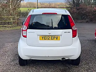 Used 2012 Suzuki Splash SZ2 White - Interior and Exterior details 6