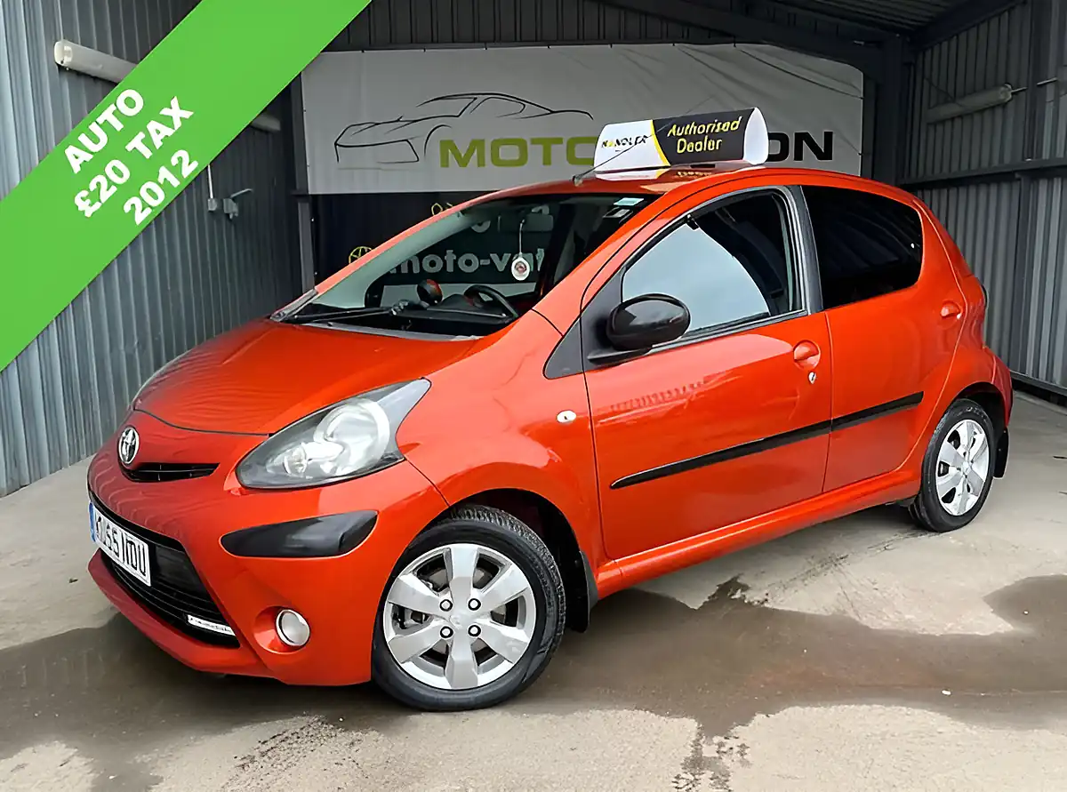 Used 2012 Toyota Aygo Fire Orange - Front View