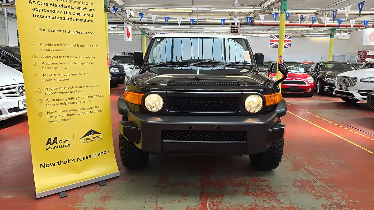 Used 2012 Toyota Fj Cruiser Black Colour Pkg 4WD a-Track Black - Front View