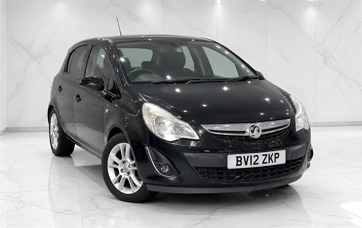Used 2012 Vauxhall Corsa Exclusiv Black - Front View